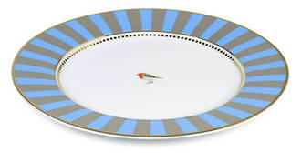 Pip Studio Love Birds Blue stripe Dinner Plate