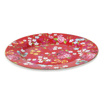 Pip Studio Chinese Rose Plate Red
