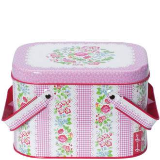 Greengate Picnic Tin Ivy Pink