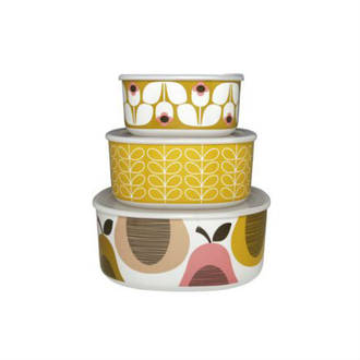 Orla Kiely set of 3 storage bowls