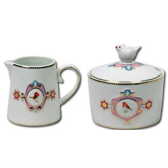 Pip Studio Love Birds White Sugar & Milk SET
