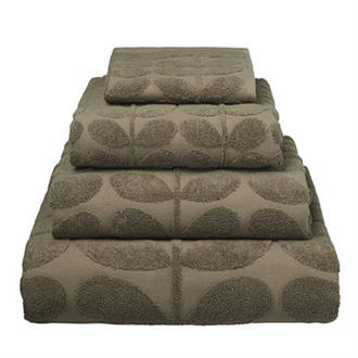 Orla Kiely Sculpted Stem Bath Towel Mushroom