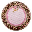 Little Diva Leopard Rose cake plate