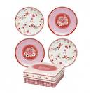 Room Seven set of 4 Petit Four plates