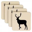 Kissing Stags coasters