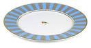 Pip Studio Love Birds Blue stripe Dinner Plate