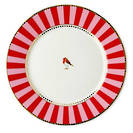 Pip Studio Love Birds Red STRIPE Dinner Plate