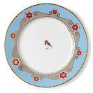 Pip Studio Love Birds Blue/Khaki plate 17cm