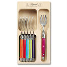 Andre Verdier Laguiole Cake Forks Multicolour