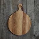 Oak serving board round