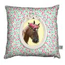 Laissez Lucie Faire Pony Cushion cover