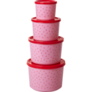 RICE set of 4 storage boxes Pink