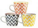Chevron Mug set of 6