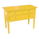 Yellow 3 drawer Table