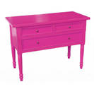 Hot Pink 3 drawer Table