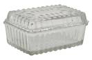 Small glass butter dish