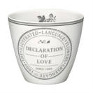 Greengate Latte Cup Dora White