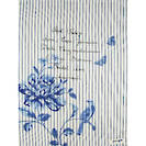 Greengate Nicole Blue tea towel