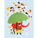 Littlephant Rain Graphic print