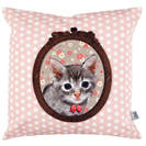 Laissez Lucie Faire kitten Cushion cover
