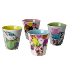 Rice Melamine set of 4 cups