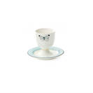 Miss Etoile Butterfly Egg Cup with plate Blue
