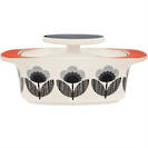 Orla Kiely Poppy Blue Butter Dish