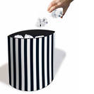 Remember Black & White WASTY Paper Basket