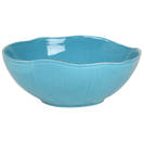 RICE Italian Ceramics large Salad Bowl Turquoise