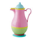 Thermos multi colour Pink with Blue lid