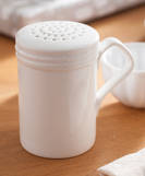 White sugar shaker