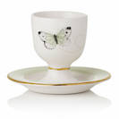 Miss Etoile Butterfly Egg Cup with plate Green