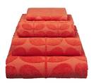Orla Kiely Sculpted Stem Bath Towel Tomato
