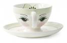 Miss Etoile Eyes cup & saucer Green