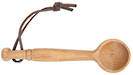 Oak salt spoon